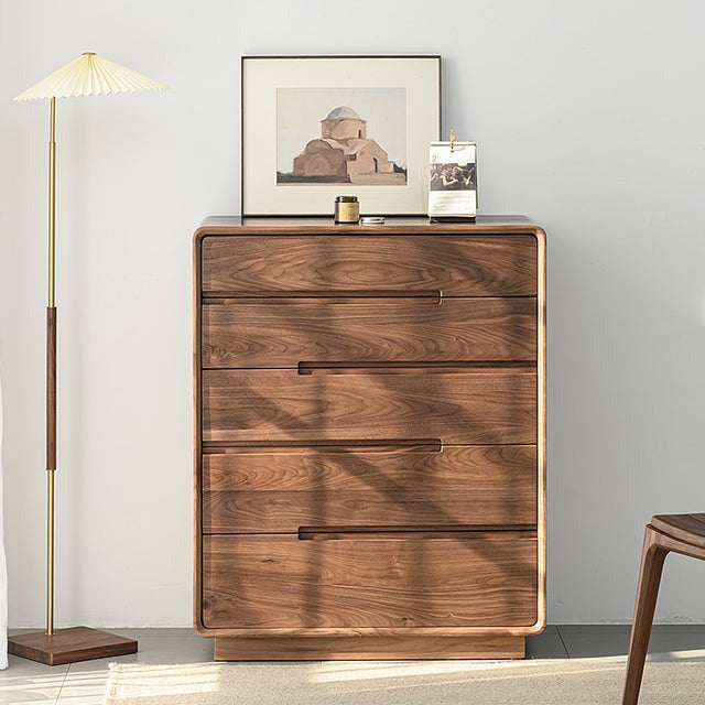 Modern Solid Walnut Cabinets, Woodcrafters Cabinets, Natural Walnut Cabinets (Antique Luxurious)
