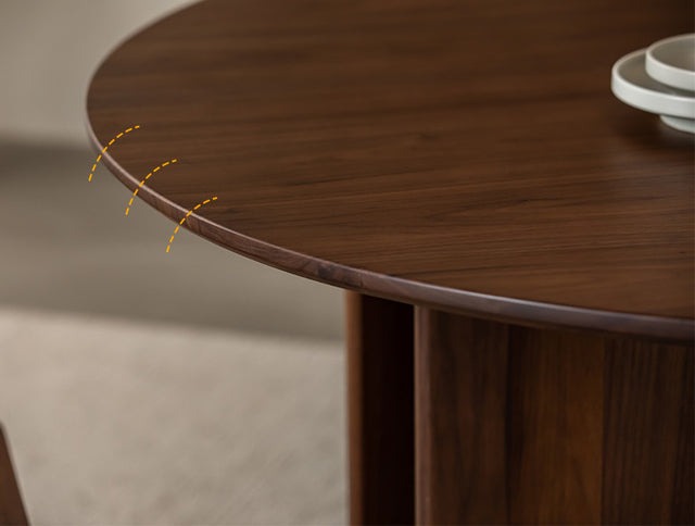 Round Walnut Dining Table round dining table