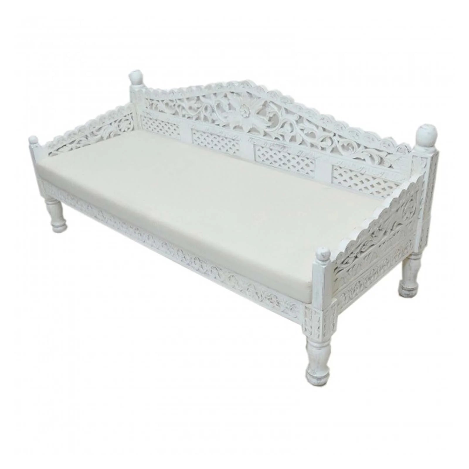 hand carved daybed, balinese daybed, whitewashed daybed, jali lattice daybed, mughal garden daybed, carved daybed, indian furniture, living room daybed, patio daybed, sunroom daybed, outdoor daybed, handmade daybed, artisan made daybed, premium wood daybed, quality wood furniture, durable daybed, sturdy daybed, timeless daybed, elegant daybed, statement daybed, grand daybed, heirloom daybed, coastal daybed, shabby chic daybed, eclectic daybed, farmhouse daybed, vintage daybed, traditional daybed, ornate day