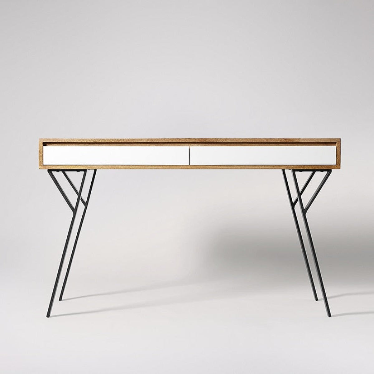 Enjoy the durability of a solid wood desk, built to last.