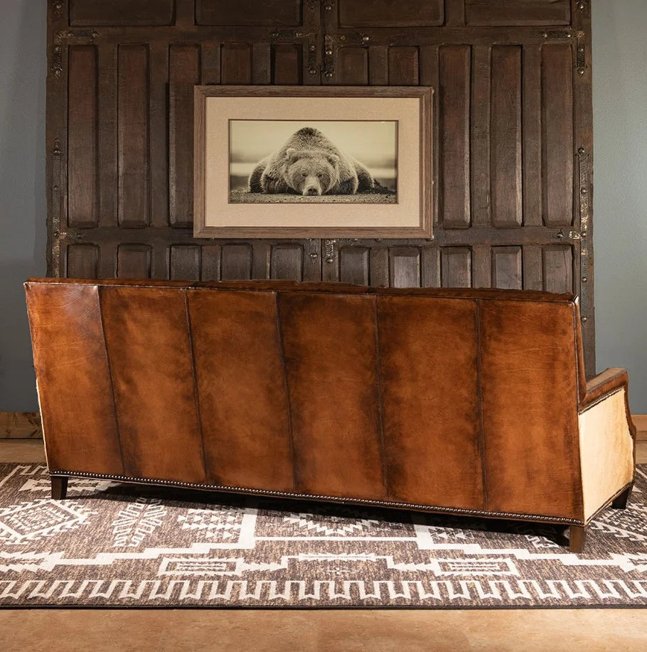 Presidio Marshal Buffalo Leather 3-Seater Sofa – Supreme Comfort by Living Furn India
