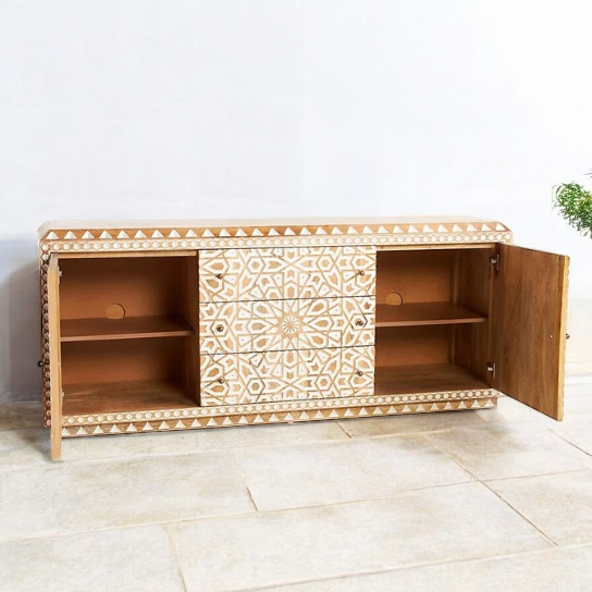 White Sideboards and Cabinets - Mango Wood Sideboard