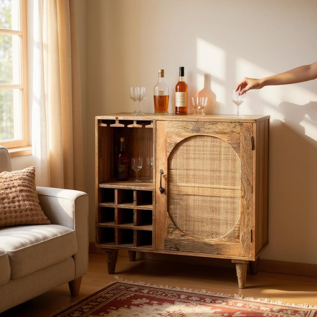 Wooden Bar Cabinets – Home Bar Units by Living Furn India