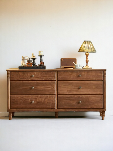 Elegant chest of drawers crafted from solid wood