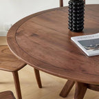 Walnut Solid Wood Dining Table round dining table