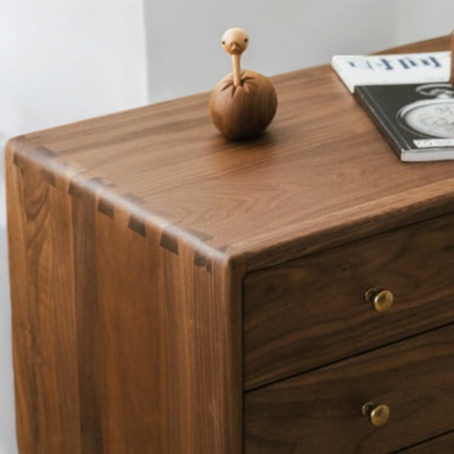 Classic bedroom dresser made from solid wood with drawers for clothing and accessories.
