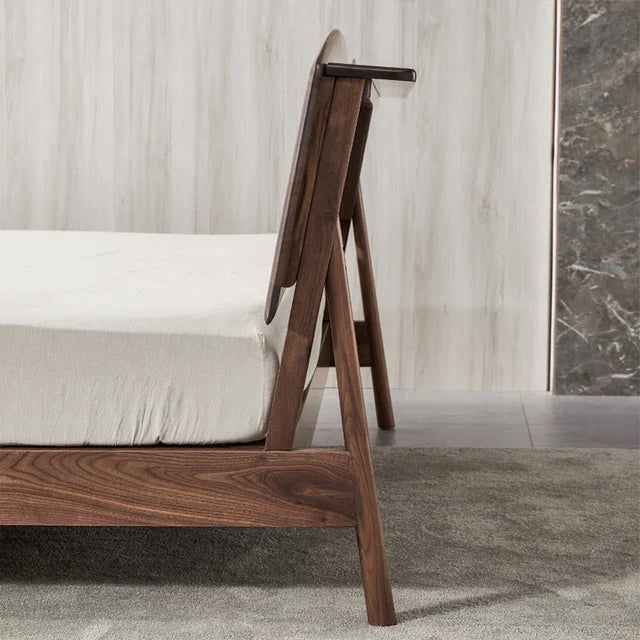 Siona Walnut Wooden bed