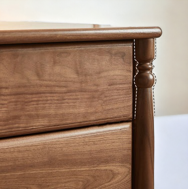 Zeo Vintage Chest of Drawer Solid Wood 6 Drawers - chest of drawers