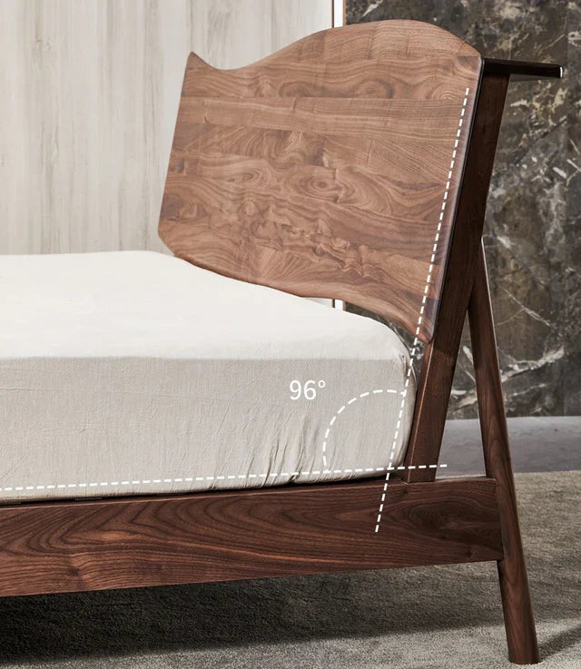 Siona Walnut Wooden bed