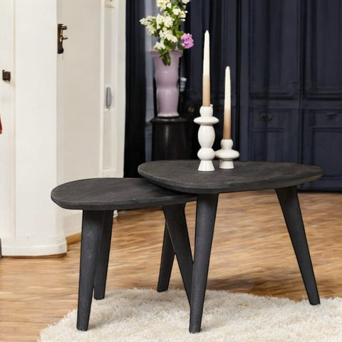 Black Coffee Table – "Modern black coffee table with sleek design, perfect for living room decor."
