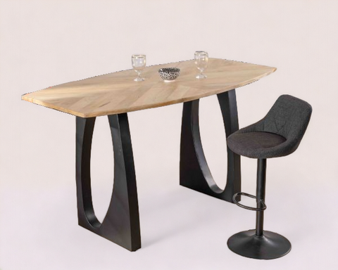 Stylish high top table and chairs, adding a contemporary flair to casual dining.
