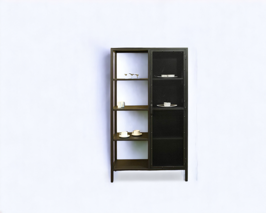 metal cabinet 1 door 5 shelves (Eclectic Essence Collection)