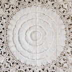 Handcrafted Wooden Headboards & Wall Panels - Mandala & Lotus Carvings for Bedroom Decor