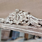 mango wood mirror, carved mirror, white mirror, rustic mirror, distressed mirror, oversized mirror, full length mirror, wall mirror, statement mirror, farmhouse mirror, entryway mirror, bedroom mirror, carved frame mirror, ornate mirror, vintage mirror, handmade mirror, artisan mirror, premium mirror, quality mirror, durable mirror, elegant mirror, unique mirror, decorative mirror, focal piece mirror, handcrafted in india, sustainable mango wood, rustic white finish, distressed white, heavily distressed, ch