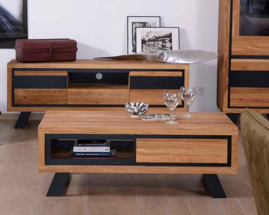 Coffee Table 1Drawer Wooden And Metal (Timeless Heritage Collection)