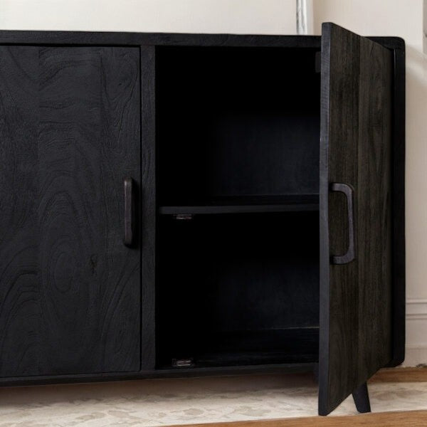 Riana black buffet cabinet
