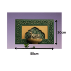 Aura Antique Wall Shelf for Idol | Handcrafted Wooden Decor