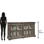 wood metal sideboard, jali sideboard, glass door sideboard, mesh door sideboard, display cabinet, distressed grey sideboard, storage sideboard, carved sideboard, vintage sideboard, accent cabinet, living room storage, dining room cabinet, hallway cabinet, entryway storage, statement sideboard, handmade sideboard, artisan made cabinet, premium wood furniture, quality furniture, durable cabinet, sturdy sideboard, timeless furniture, elegant sideboard, unique cabinet, decorative sideboard, focal piece cabinet,