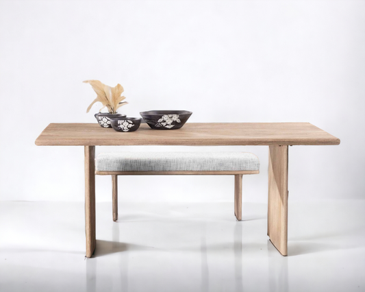 Dining Table Sandblasted Solid Wood (Solid Wood Legacy Line)