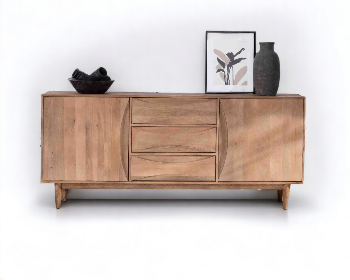 Serenity Wood Sideboard.(Tranquil Zen Collection)