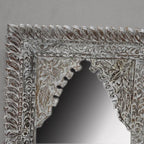 mango wood mirror, carved mirror, mehrab mirror, double arch mirror, arched mirror, white mirror, walnut mirror, rustic mirror, islamic mirror, moroccan mirror, wall mirror, statement mirror, architectural mirror, double mirror, twin arch, horizontal mirror, traditional mirror, handmade mirror, artisan mirror, premium mirror, quality mirror, durable mirror, elegant mirror, unique mirror, decorative mirror, focal piece mirror, handcrafted in india, sustainable mango wood, white finish, walnut finish, rustic 