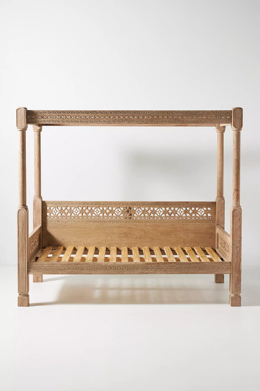 Ezana Hand Carved Day Bed Solid Wood