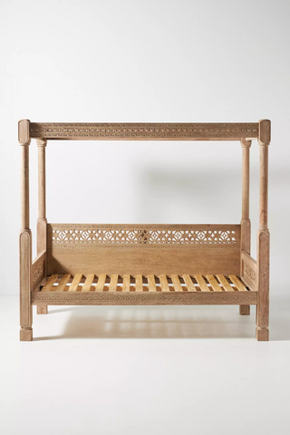 Ezana Hand Carved Day Bed Solid Wood