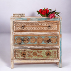 Classics Hand Carving Three-Drawer Cabinet