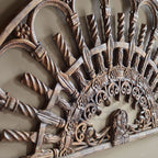 Handmade Mango Wood Carved Panel – Large Antique Wall Decor (183x91cm) | Living Furn India