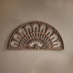 Handmade Mango Wood Carved Panel – Large Antique Wall Decor (183x91cm) | Living Furn India