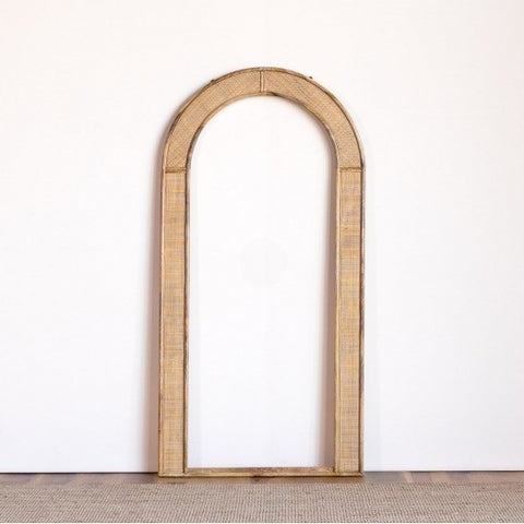 Rattan Arch Mirror Frame