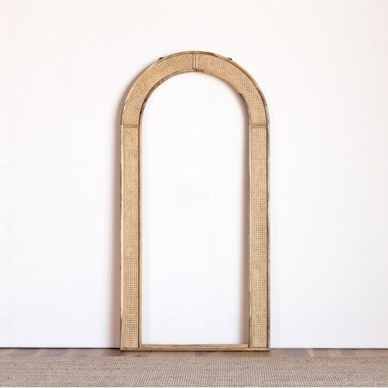 Rattan Arch Mirror Frame