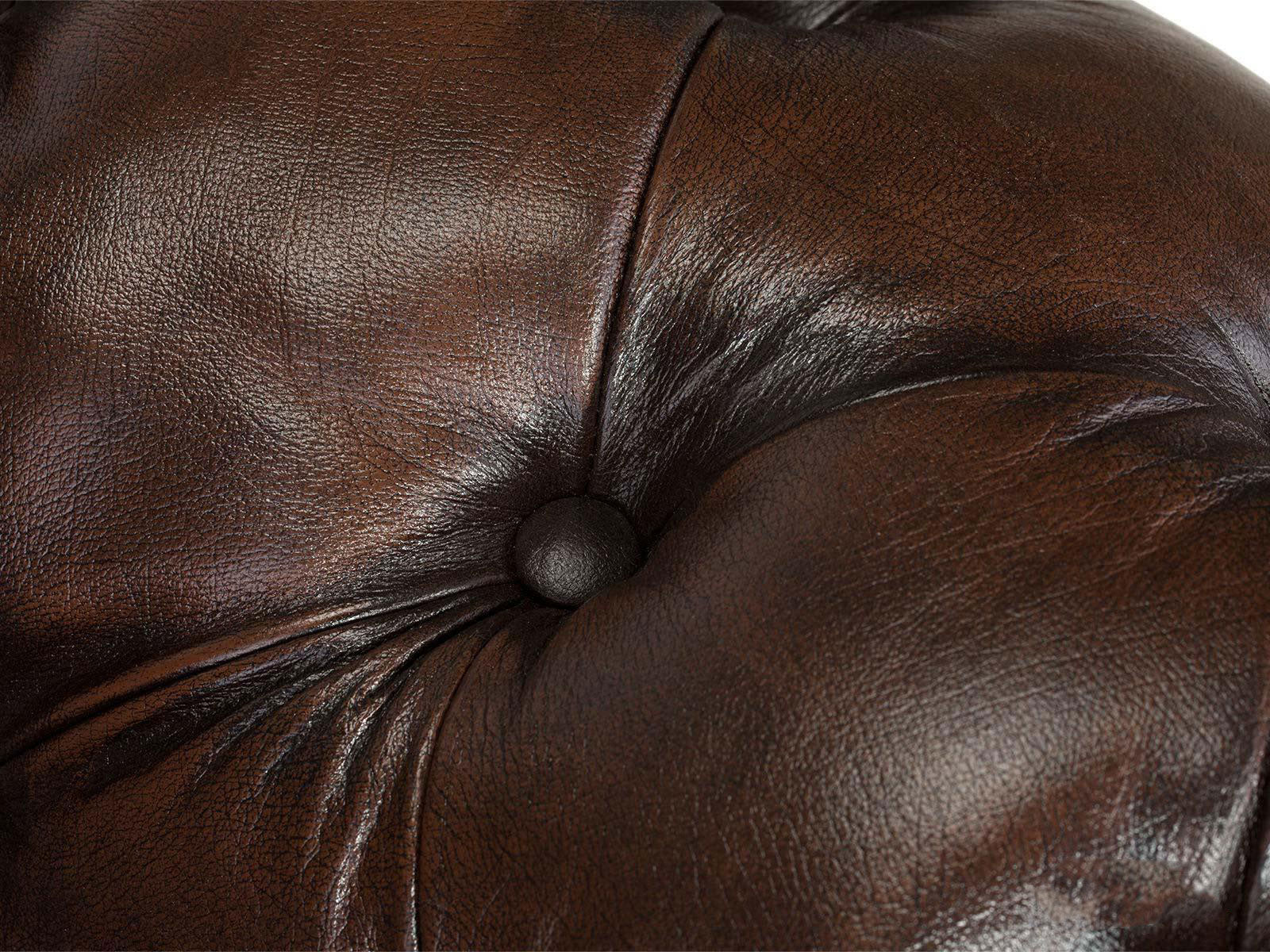 Chesterfield Traditional Sofa Set | Handcrafted Genuine Leather Sofas by Living Furn India