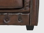 Chesterfield Traditional Sofa Set | Handcrafted Genuine Leather Sofas by Living Furn India