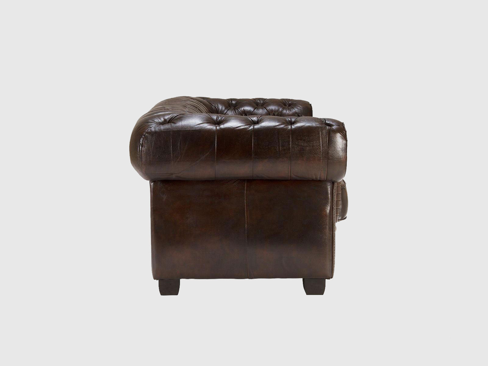 Chesterfield Traditional Sofa Set | Handcrafted Genuine Leather Sofas by Living Furn India