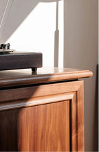 Living Furn India Acacia Wood Sideboard | Handcrafted 6-Drawer & 2-Door Console | Multi-Size Storage