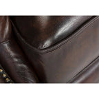 Oxford Monarch Wingback Chesterfield 1-Seater – Handcrafted Genuine Leather Armchair by Living Furn India