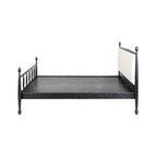 Echelon Spindle Bed | Handcrafted Mango Wood Bed with Upholstered Headboard | King & Queen Sizes | Living Furn India