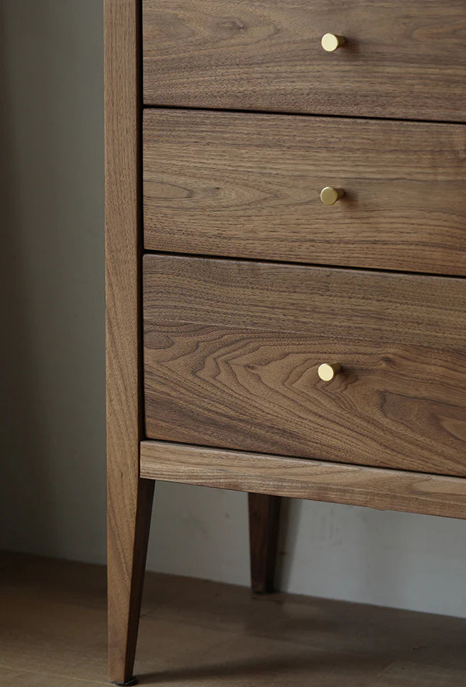 Handcrafted Acacia Wood Wardrobe with Rattan Panel – Eco Friendly, Customizable Storage Solution | Living Furn India