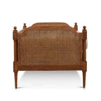 Sereno Natura Rattan Daybed – Handcrafted Solid Wood & Woven Elegance by Living Furn India