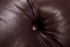DuoBelle Luxe Brown Leather 2-Seater Sofa – Handcrafted Intimate Comfort by Living Furn India