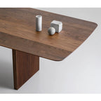 Regent Classico Solid Wood Dining Table – Brown Finish, Contemporary Design by Living Furn India
