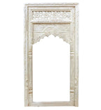 hand carved mirror, wooden frame mirror, walnut mirror, whitewash mirror, mehrab arch mirror, arched mirror, jali lattice mirror, full length mirror, wall mirror, entryway mirror, narrow mirror, decorative mirror, indian furniture, handmade mirror, artisan made mirror, premium wood mirror, quality mirror, durable mirror, sturdy mirror, timeless mirror, elegant mirror, statement mirror, ornate mirror, unique mirror, sculptural mirror, focal piece mirror, handcrafted in india, sustainable wood furniture, mehr