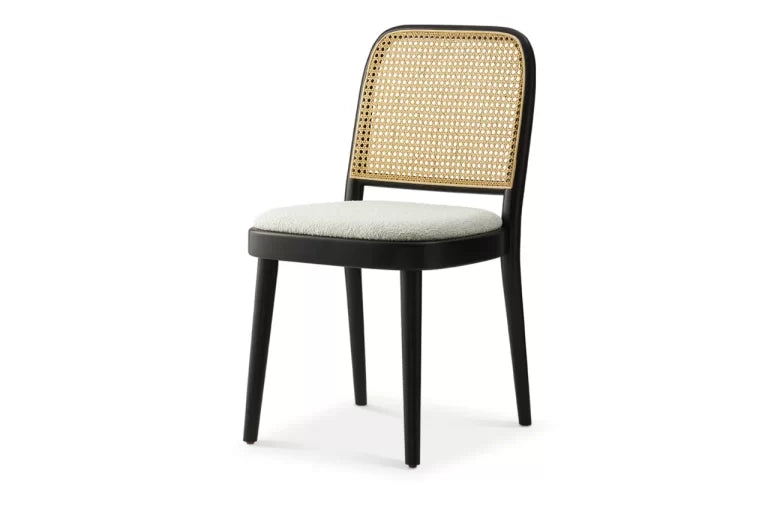 RattanGrove Mango Wood Dining Set with Rattan Chairs – Natural Finish, 4/6/8 Seater by Living Furn India