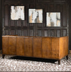 Kingston Tufted Buffalo Leather 3-Seater Sofa – Handcrafted Luxury by Living Furn India