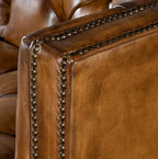Kingston Tufted Buffalo Leather 3-Seater Sofa – Handcrafted Luxury by Living Furn India