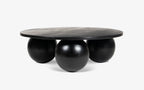Orb Round Coffee Table | Handcrafted Mango Wood Living Room Centerpiece | Living Furn India