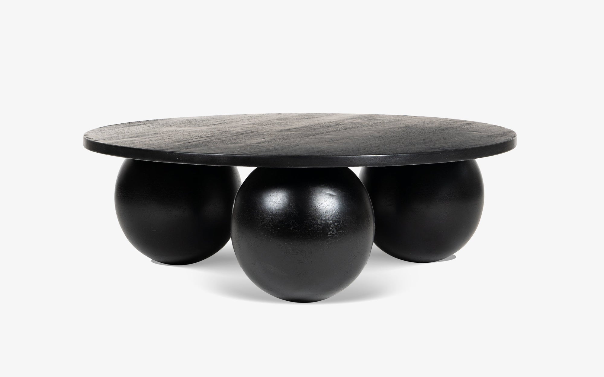 Orb Round Coffee Table | Handcrafted Mango Wood Living Room Centerpiece | Living Furn India