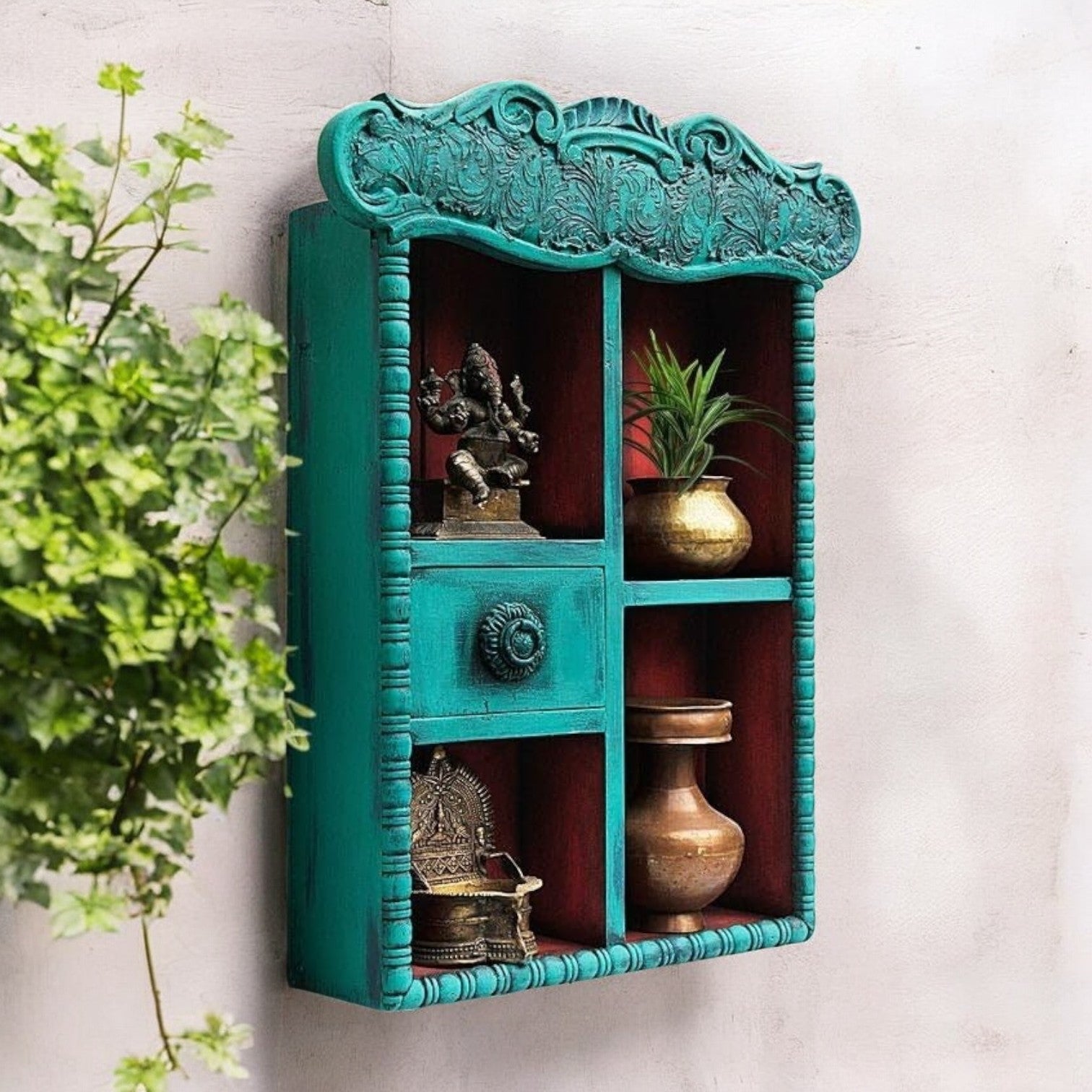 Wooden Wall Shelves – Floating & Decorative Storage by Living Furn India
