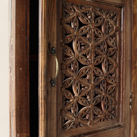 Single Door Tall Cabinet With Shelves